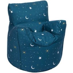 Toddler Pouf pour salon, pouf intérieur imprimé pour la décoration, Sac de haricots confortable et