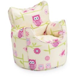 Toddler Pouf pour salon, pouf intérieur imprimé pour la décoration, Sac de haricots confortable et