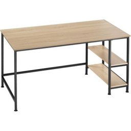 Tectake - Bureau informatique canton 120x60x75,5cm - bureau, bureau pour ordinateur, table de