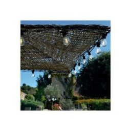 Guirlande Terrasse Noire 5 m Ampoules Led Blanc Chaud - Noir