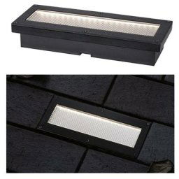 Solar led au sol Encossed Light Domenic IP67 Square 200x80mm 3000k 0,1W 8LM Plastique noir