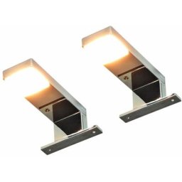 Vidaxl - Spots vers le bas pour miroir 2 pcs 2 w Blanc chaud n/a