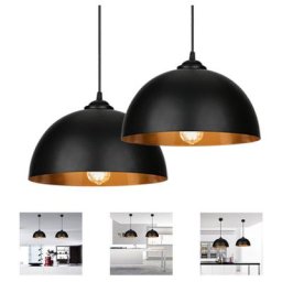 2x Suspension Luminaire Lampe suspendue Abat-jour sans ampoule Lampe à suspendre Industrial