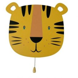 Applique murale bois tigre led - Jaune