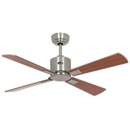Ventilateur de plafond Casafan eco neo iii 103cm 942111 chrome brossé/cerise ou noyer