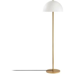 Lampadaire design Maitake H154cm Métal Or et Blanc - Blanc / Or