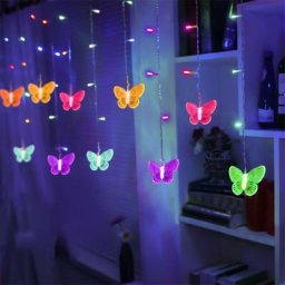 LED Papillon Fée Guirlande Lumineuse USB Minuterie Étanche Fil De Cuivre 8 Modes Avec Télécommande