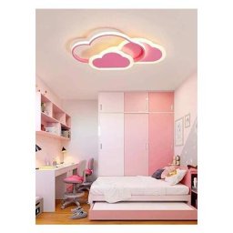 Plafonnier led, lampe de plafond créatif nuage, 32W 2700lm 42cm, avec dimmable télécommande