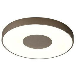 Plafonnier Coin Round 1x100W Sable - Marron Bois Bronze Rouille