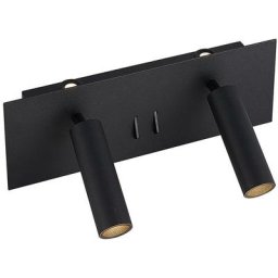 Led Applique Murale 'Magya' en aluminium pour salon & salle à manger - noir mat