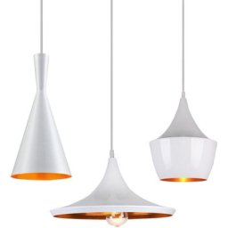 Lustre Design Géométrique Suspension en Métal Plafond Lampe 3 Lumières E27 pour Chambre Cuisine