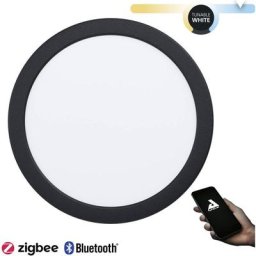Luminaire encastré fueva-z Noir rond ø: 21,6cm Dimmable 2700-6500K avec fonction Connect-Z