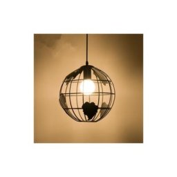 Delaveek - Suspension Boule, Lampes Suspendues Vintage Industri au Design Globe en Fer, Plafonnier