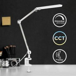 Lampe de lecture led, pivotante, température de la lumière réglable cct, dimmable, module led 9W