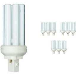 Lot 10x Philips MASTER PL-T 18W - 830 Blanc Chaud 2 Pin - 3000K - Blanc Chaud