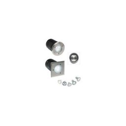 Encastré halogène ou led MR16 GU10 230V 50W inox rond - Inox