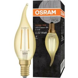 LED CEE: A++ (A++ - E) OSRAM 1906LCBA22 2,5W/824230VFILGDE1410X1 OSRAM 4058075293236 E14 N/A