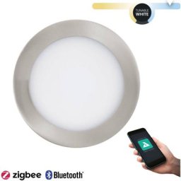 Led Colled Light fueva-z Nickel-Matt h: 2.6 ø: 16.5cm Rond, Dimmable 2700-6500K avec fonction