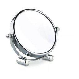 Miroir de courtoisie grossissement 5x, miroir de courtoisie sur pied compact de 6 pouces, chromé,