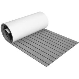 Tapis de sol tapis de pont tapis anti-dérapant teck mousse eva Gris 240x60cm - Gris - Vingo