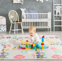 Better Maison - Tapis Bébé 200x180cm Double face Pliable Imperméable Tapis Enfant Tapis de jeu Bebe