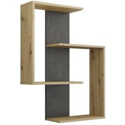 Calicosy - Etagère Murale 4 Tablettes L65 cm - Kreta Chêne artisan - Chêne artisan