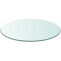Dessus de table ronde en verre trempé 700 mm