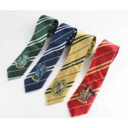 Ontway - 4 Pcs Harry Potter Cravate Gryffondor Serdaigle Poufsouffle Serpentard Costumes Cosplay