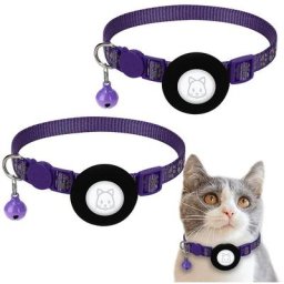 Collier de Chat Localisateur, gps Réfléchissant pour éviter la Perte de Collier de Chat avec Boucle