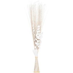 Atmosphera - Fagot de Fleurs et Tiges Séchées Blanc et Naturel d. 36 x h. 100 cm - Modèle a