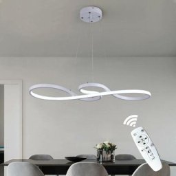 Moderne lustre en acrylique à led pour salle à manger, réglable en intensité 3000K-6000K,