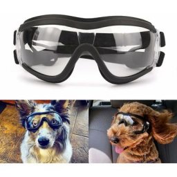 Blue Dream - Lunettes pour Chiens Protection des Yeux à l'extérieur Sangle Réglable Facile à Mettre