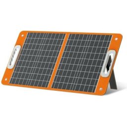 Panneau Solaire Pliable Flashfish 18V/60W Chargeur Solaire Portable avec USB-C/QC3.0 compatible