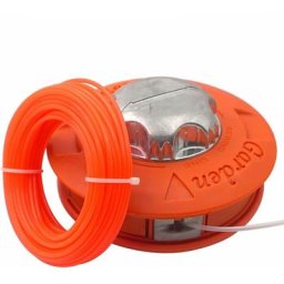 Tête de bobine de rechange M10 x 1,25 mm pour débroussailleuse avec fil de fil de 15 m et 2,4 mm
