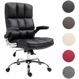 Chaise de bureau HW C-J21, chaise de bureau pivotante, réglable en hauteur - tissu/textile