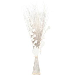 Atmosphera - Fagot de Fleurs et Tiges Séchées Blanc et Naturel d. 36 x h. 100 cm - Modèle b