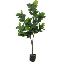 Ficus lyrata artificiel - pot en ciment - H180 cm Atmosphera créateur d'intérieur - Vert
