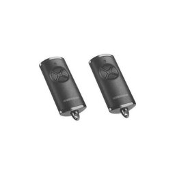 Hormann - Lot de 2 télécommandes hse4-868-bs noir chrome - bisecur, 4511732 - hse 4 bs