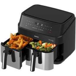 Sogo - Friteuse sans huile à double plateau de 9 litres (4.5Lx2) avec écran tactile -17650W