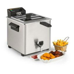 Klarstein - Family Fry, Friteuse à air chaud, couvercle amovible et poignées froides , cuve 8L ,