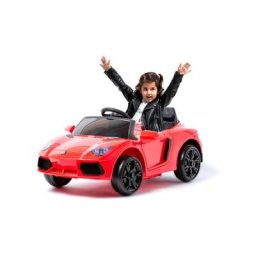 Ataa - Lamborghini Style 12v voiture électrique pour enfants: Rouge - Rouge