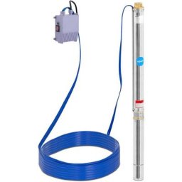 Pompe à Eau Immergée Pour Puits Profond ou Forage Eaux Claires 3780L/H 85m 750W - Noir