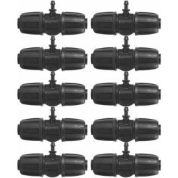16mm à 4/7 Garden Lock Connecteurs en t Barbelés, 10pcs/Set Connecteurs pour pe Hose Garden