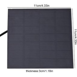 YB - Pompe à eau submersible solaire d'étang de fontaine d'aquarium sans brosse miniature de 1.4W
