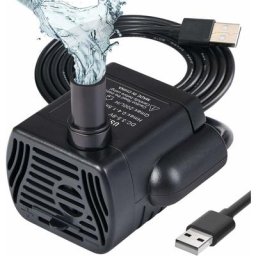 Pompe Eau Submersible, Aquarium Pump Ajustable 200L/H 3W Ultra-Silencieux Pompe Catit usb pour