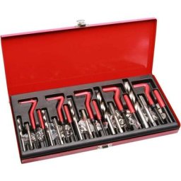 Kit de reparation des filetages m5 - m6 - m8 - m10 - m12 type helicoil 130 pcs