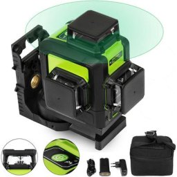 Niveau à laser Rotatif Vert Auto-nivelant 12 lignes 3D gamme 60M Construction - Vevor
