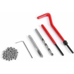 30 pièces M5/M6/M8 Kit d'insertion de réparation de filetage ensemble d'outils à main compatibles