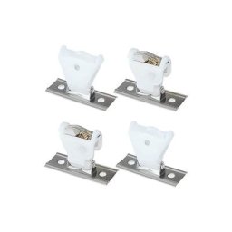 Lot de 4 mécanismes de verrouillage de cordon et poulie de renvoi de cordon de type pivotant en