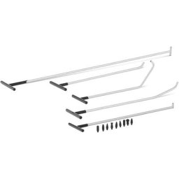 Kit De Débosselage Sans Peinture Réparation Carrosserie 5 Tiges DSP PDR Auto - Noir, Gris